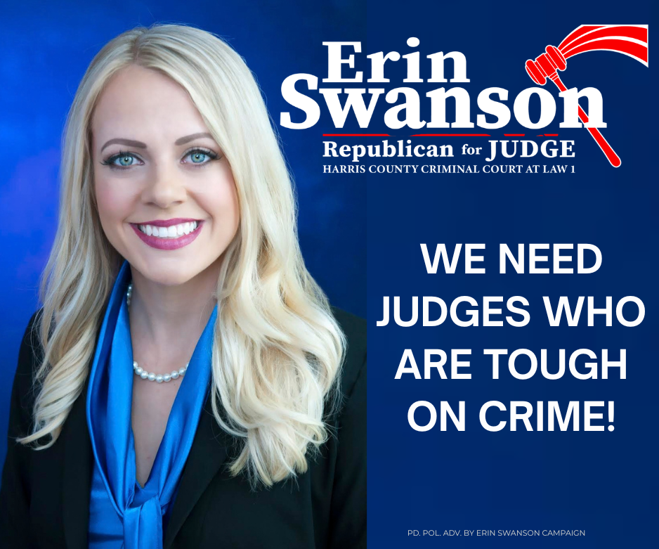 Erin Swanson for Judge campaign advertisement